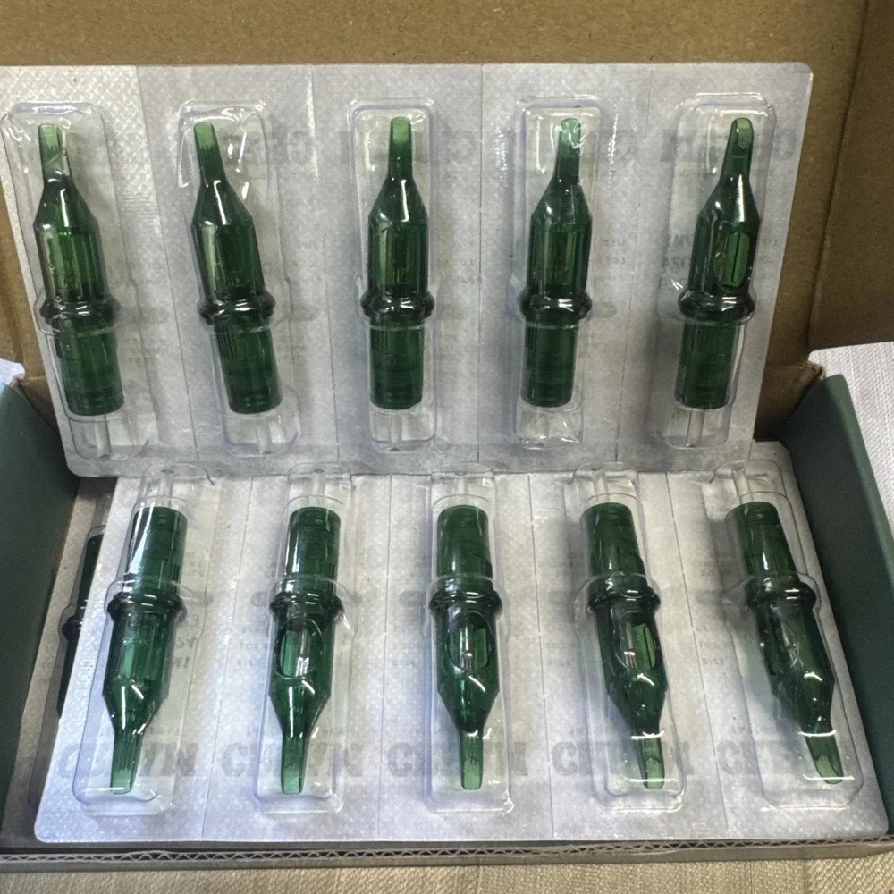 Cream Tattoo Supply Green Cartridges Japanese Steel Needles